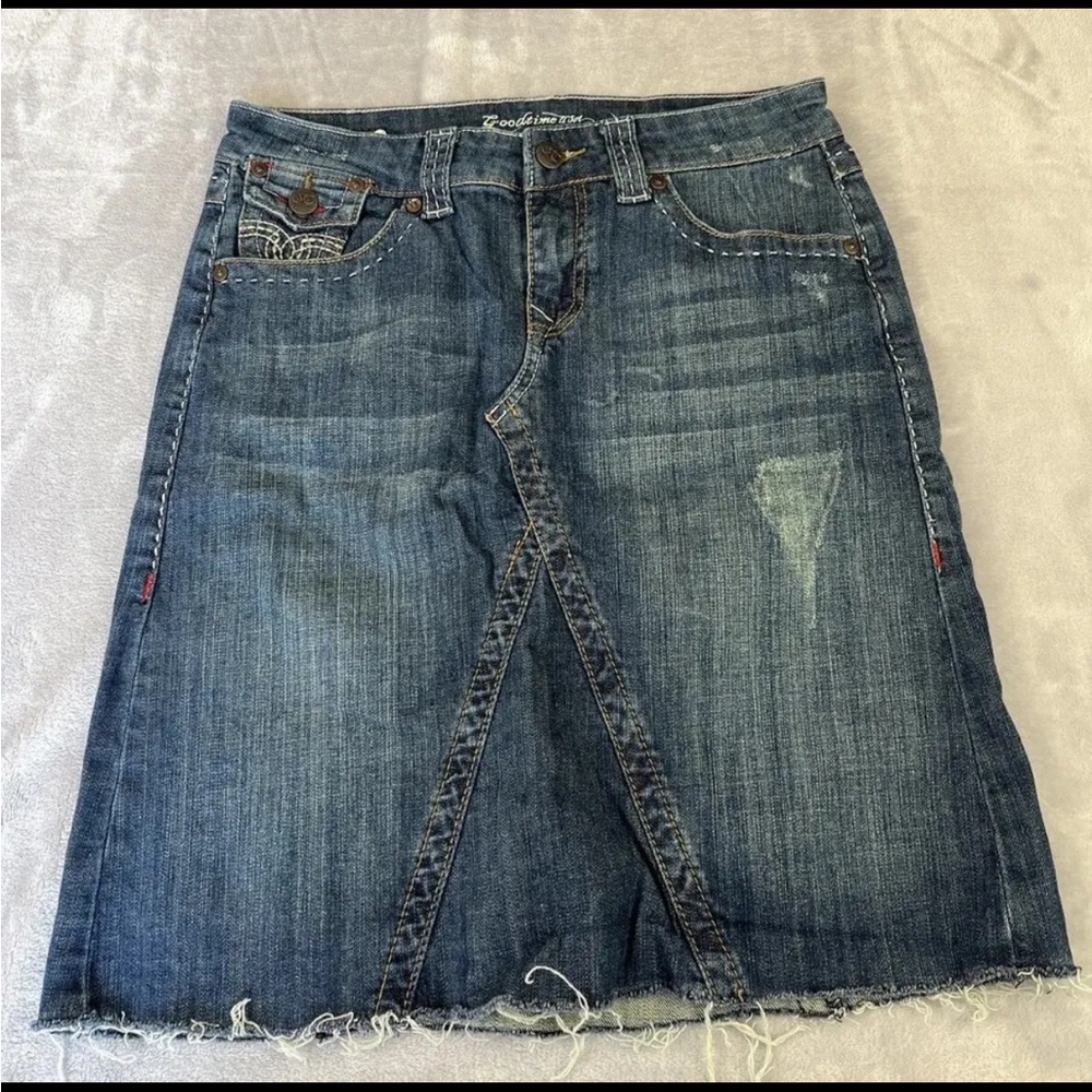 Goodtime USA womens blue denim skirt size medium